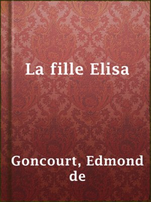 cover image of La fille Elisa